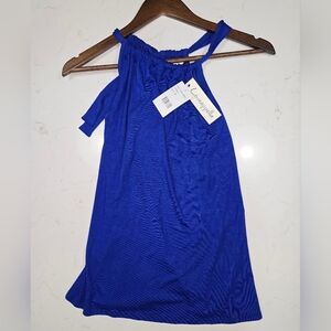 NWT Loveappella Blue Tank Women's Top Size XS‎
